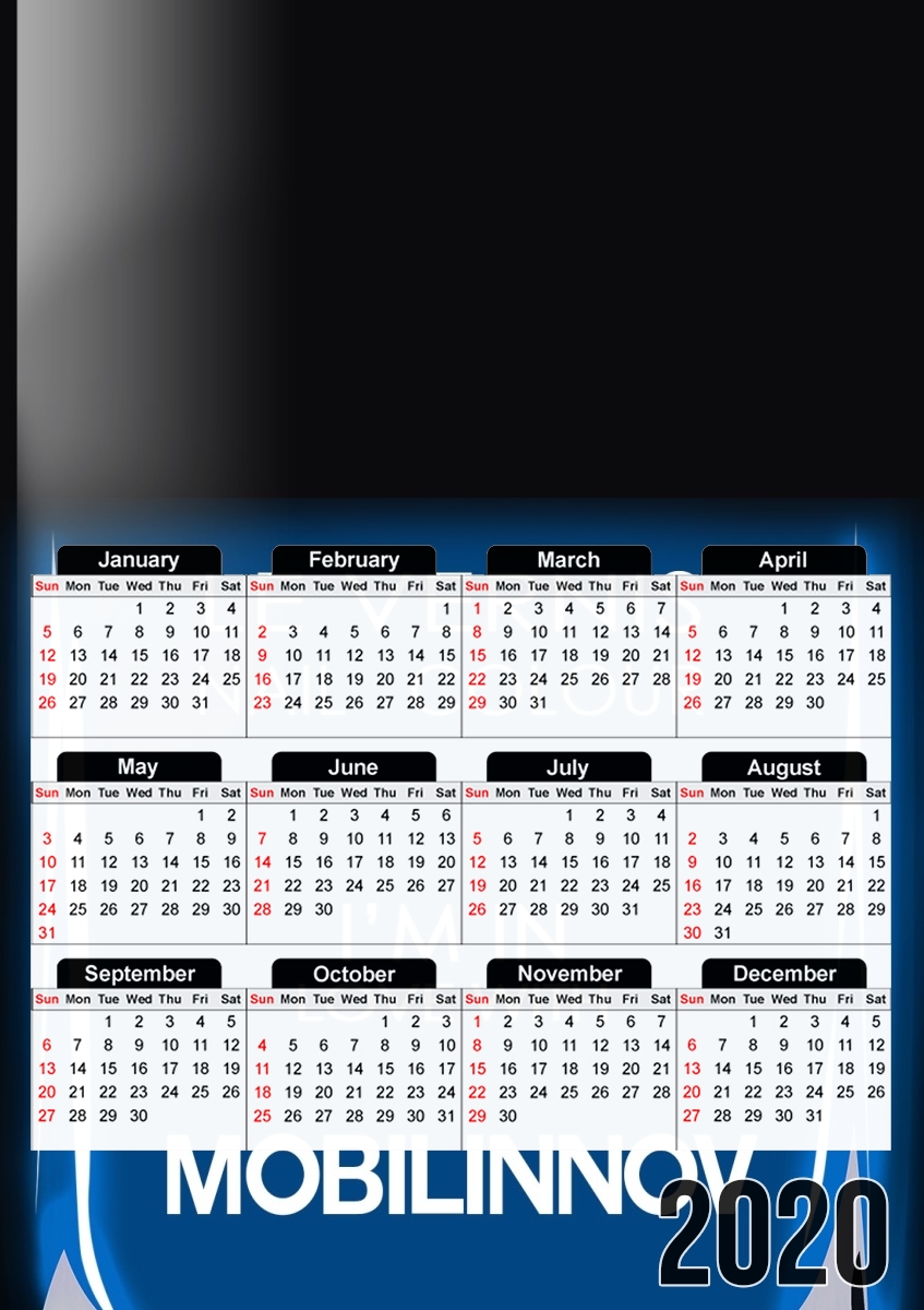  Flacon Vernis Blue Love for A3 Photo Calendar 30x43cm