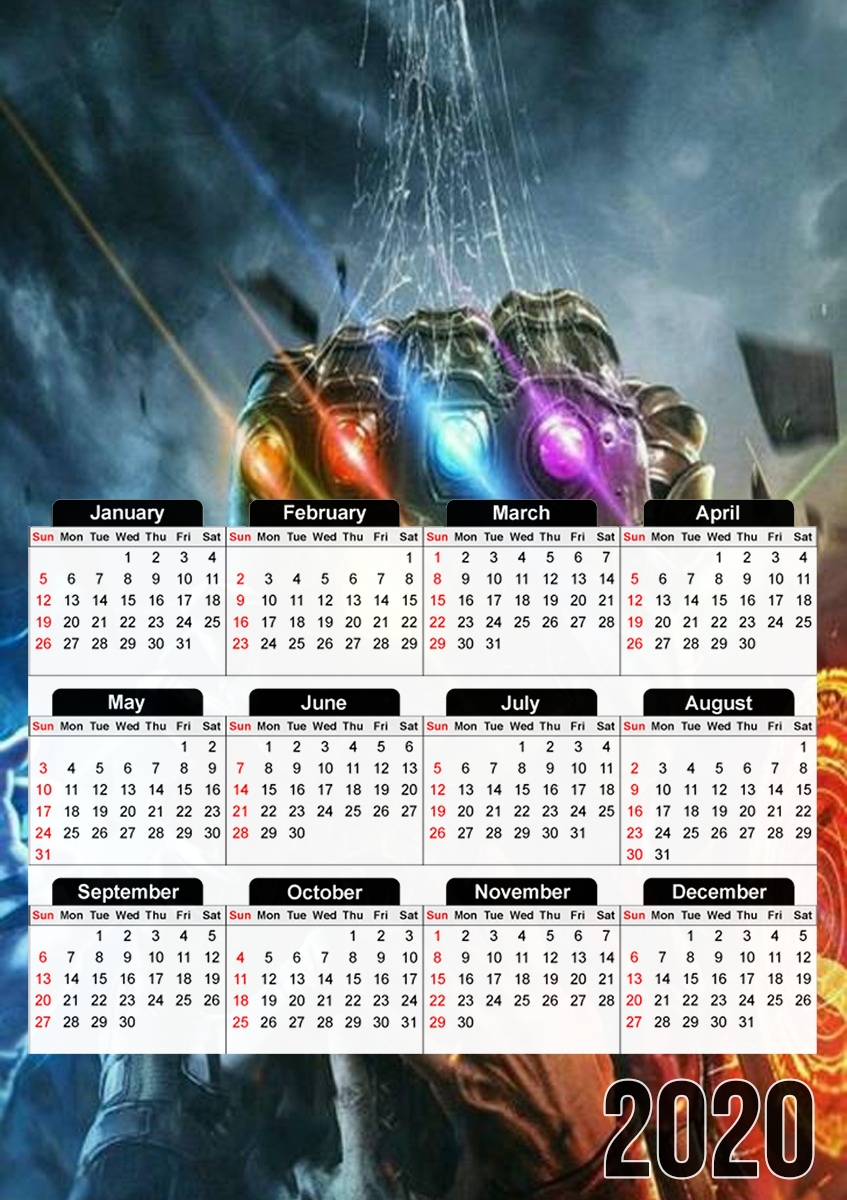  Infinity Gauntlet for A3 Photo Calendar 30x43cm