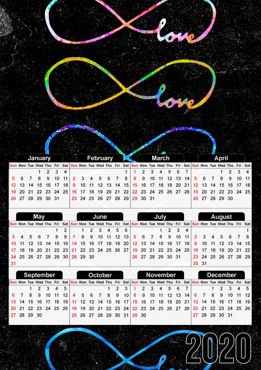  Infinity x Infinity for A3 Photo Calendar 30x43cm