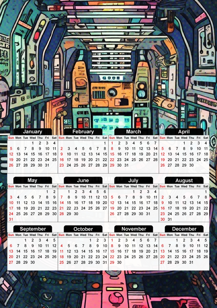  Inside ship space for A3 Photo Calendar 30x43cm