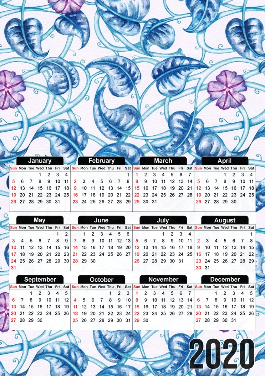  Ipomea - Morning Glory for A3 Photo Calendar 30x43cm