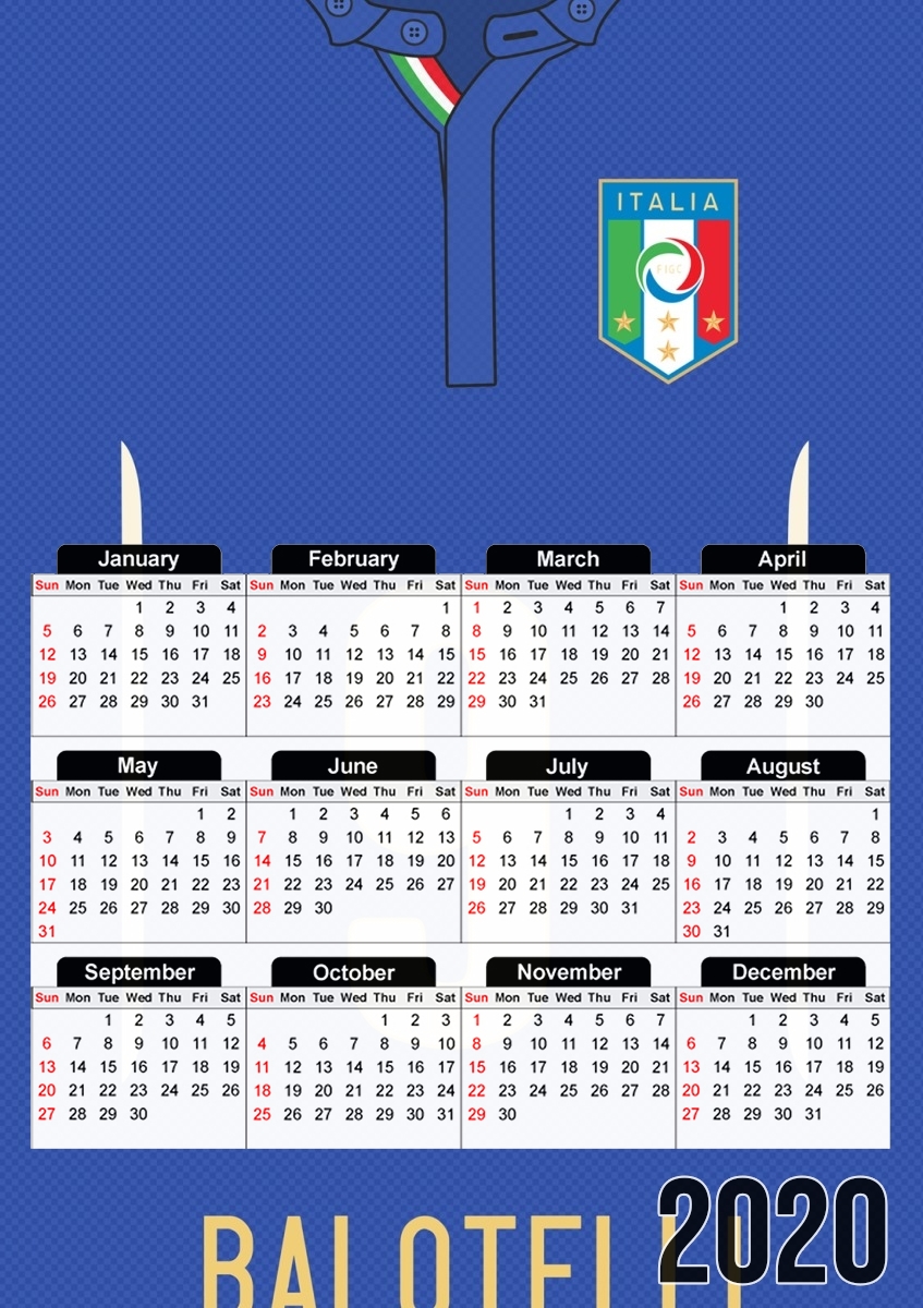  Italy for A3 Photo Calendar 30x43cm