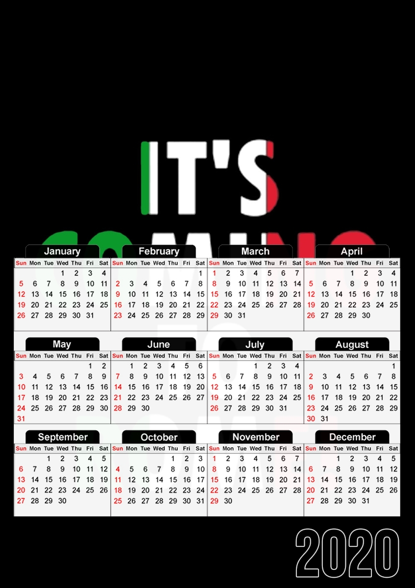  Its coming to Rome for A3 Photo Calendar 30x43cm