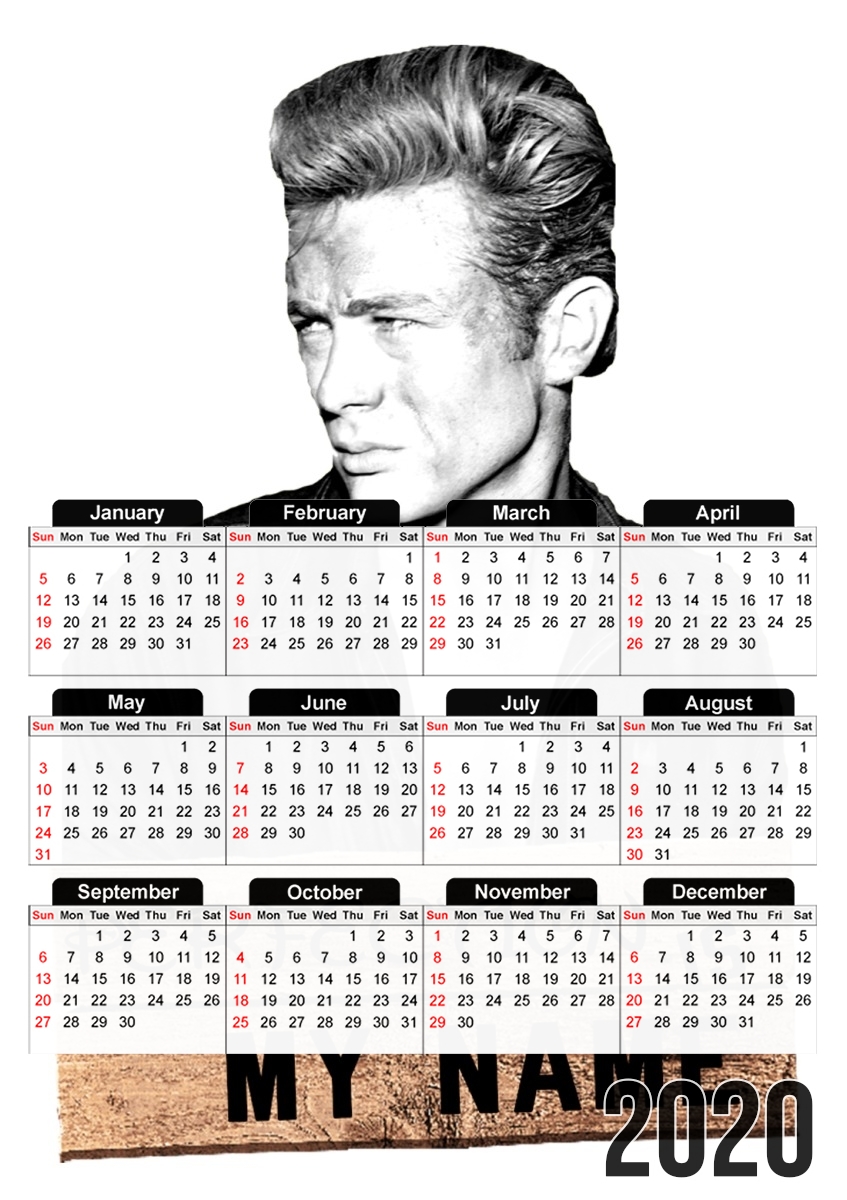  James Dean Perfection is my name for A3 Photo Calendar 30x43cm