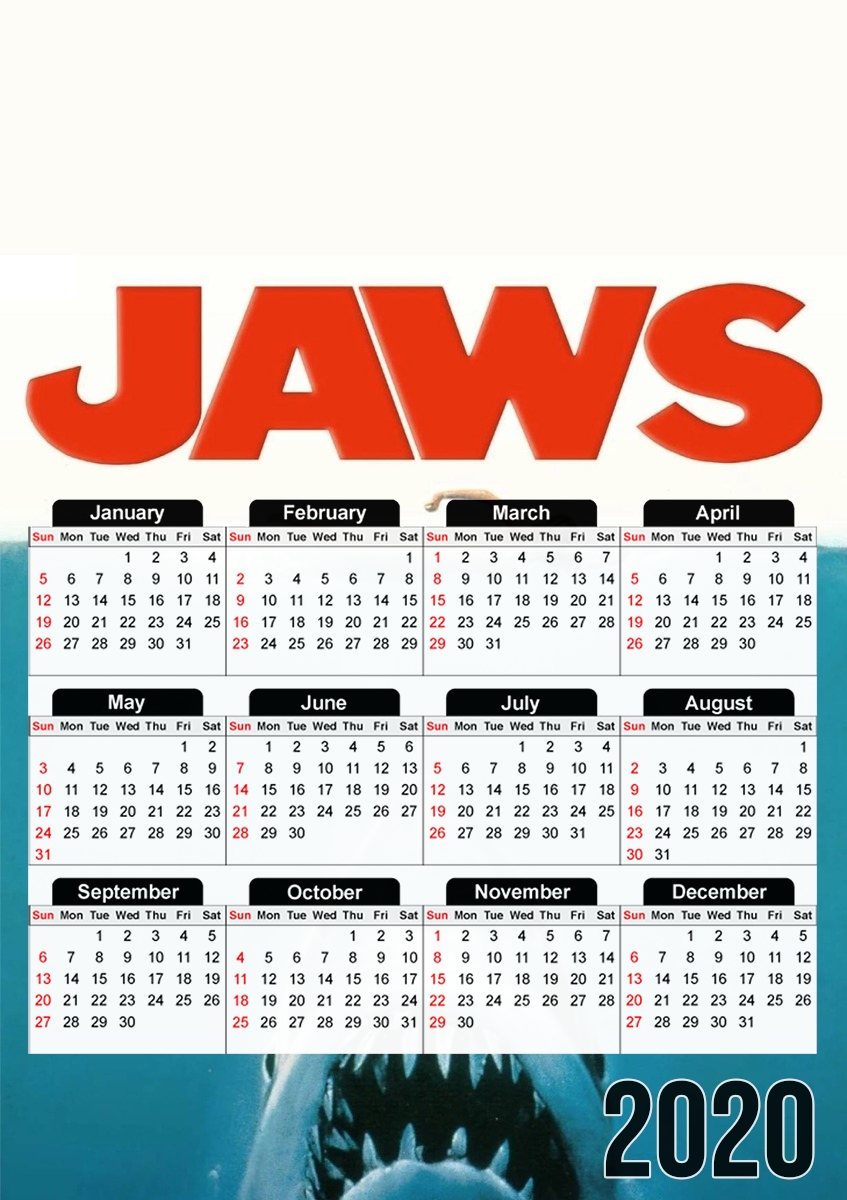  Jaws for A3 Photo Calendar 30x43cm