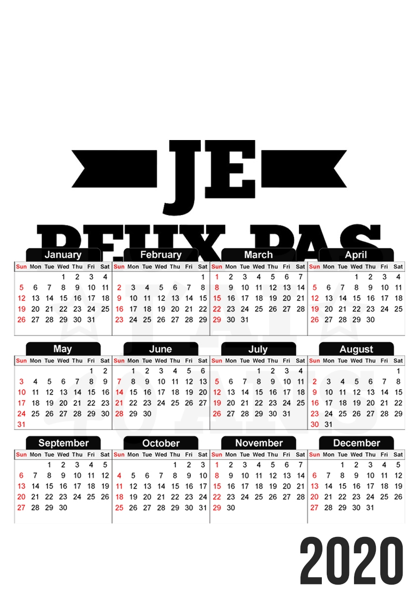  Je peux pas jai 40 ans for A3 Photo Calendar 30x43cm