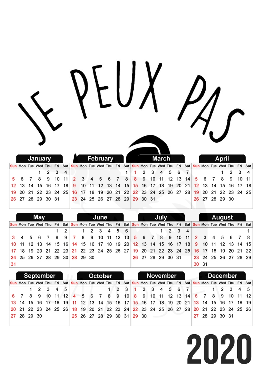  Je peux pas jai Airsoft Paintball for A3 Photo Calendar 30x43cm