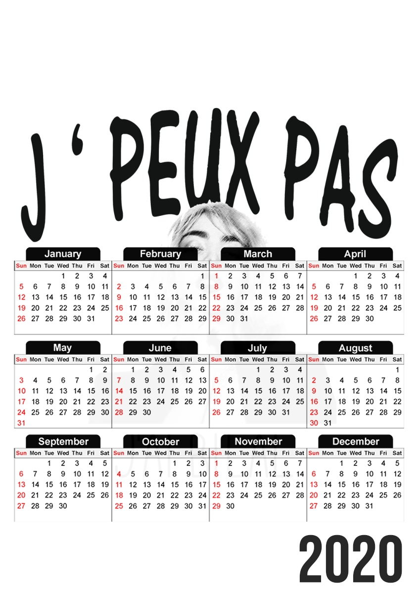  Je peux pas jai Bilal for A3 Photo Calendar 30x43cm