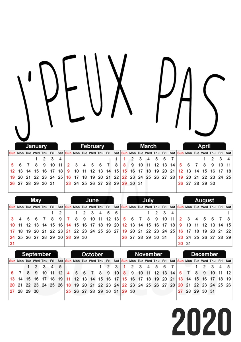  Je peux pas jai bitcoin for A3 Photo Calendar 30x43cm