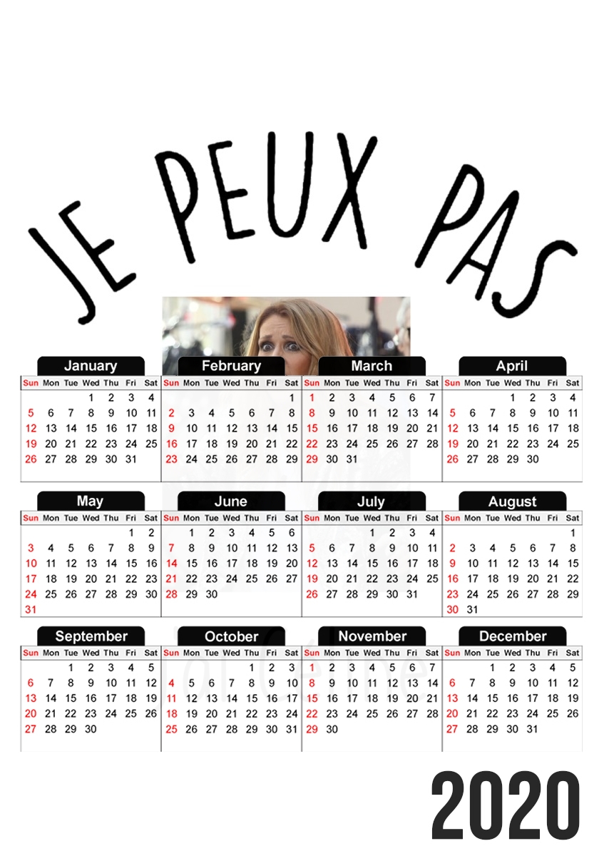  Je peux pas jai Celine for A3 Photo Calendar 30x43cm