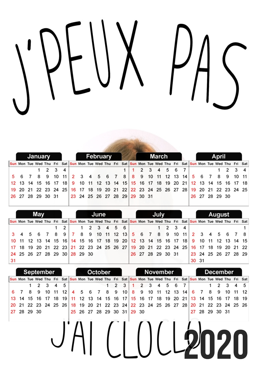  Je peux pas jai Cloclo Claude Francois for A3 Photo Calendar 30x43cm