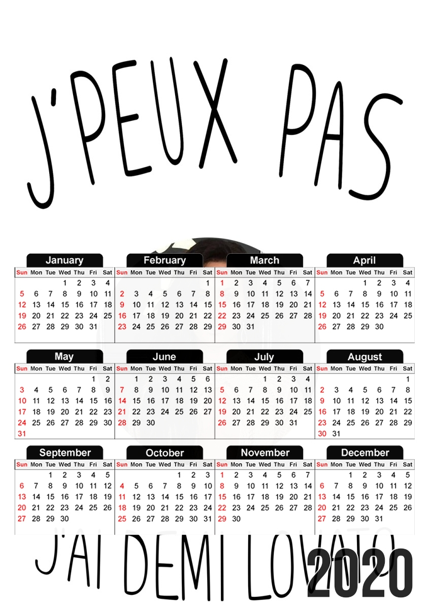  Je peux pas jai Demi Lovato for A3 Photo Calendar 30x43cm