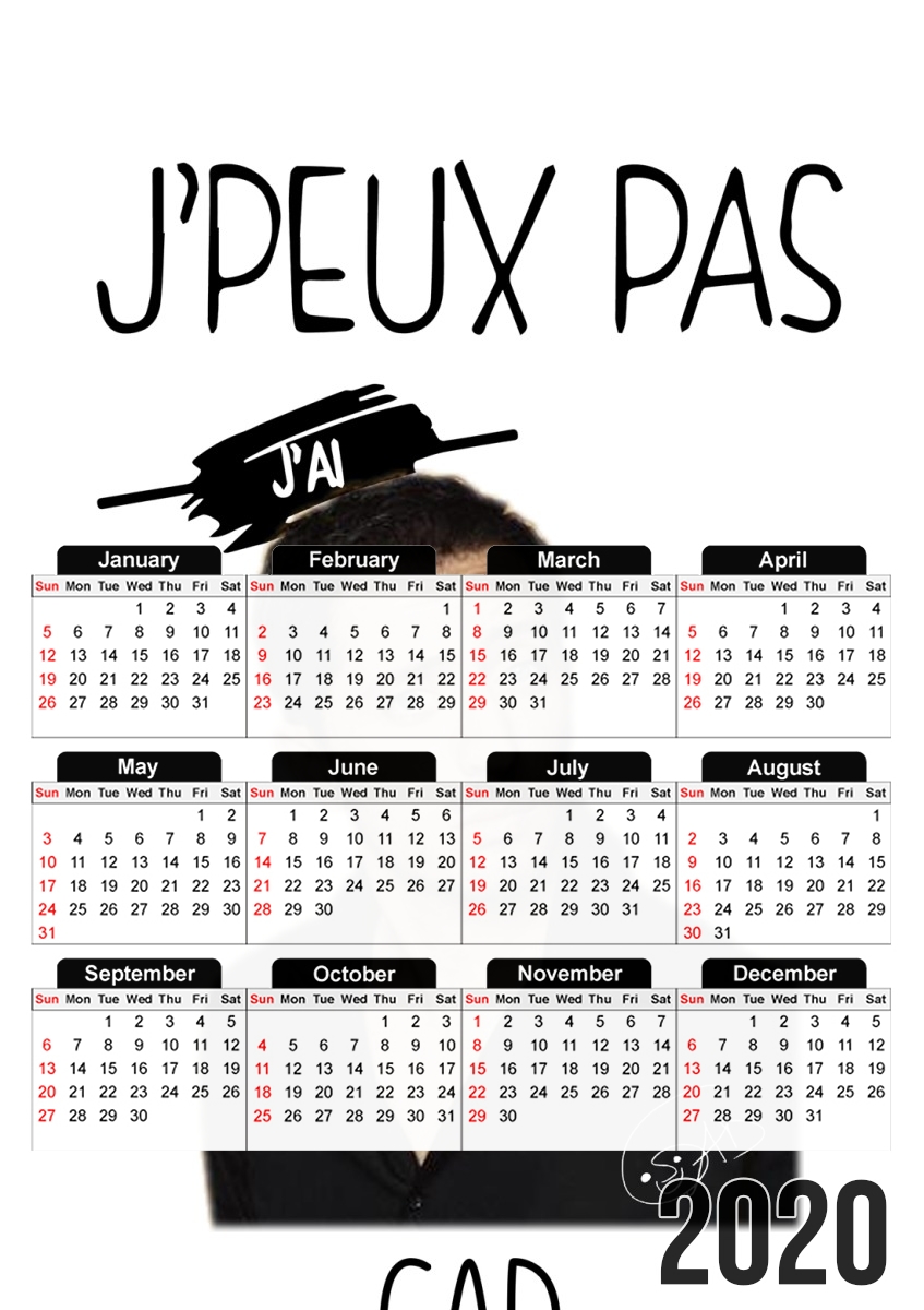  Je peux pas jai GAD E for A3 Photo Calendar 30x43cm