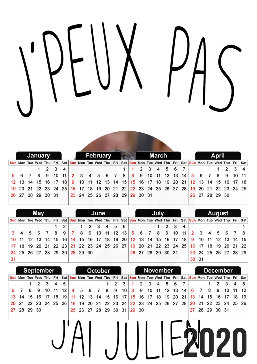  Je peux pas jai julien clerc for A3 Photo Calendar 30x43cm