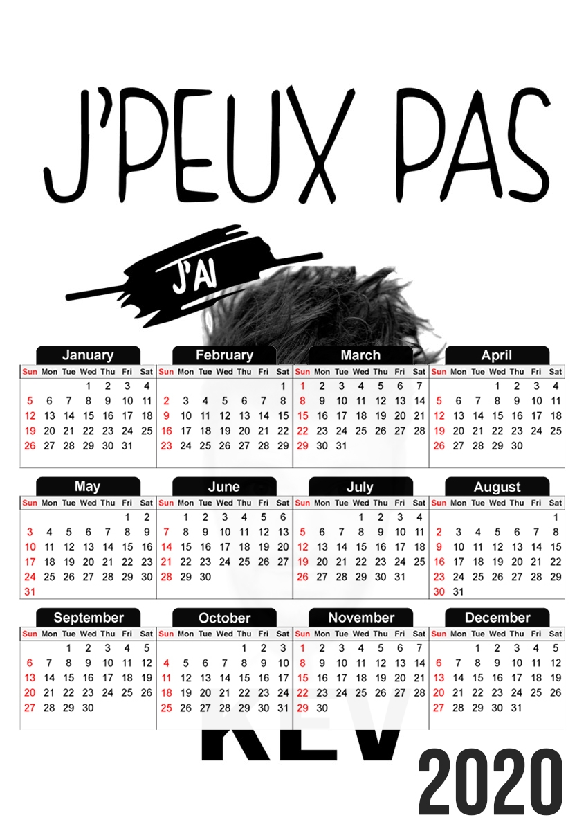  Je peux pas jai Kev Adams for A3 Photo Calendar 30x43cm