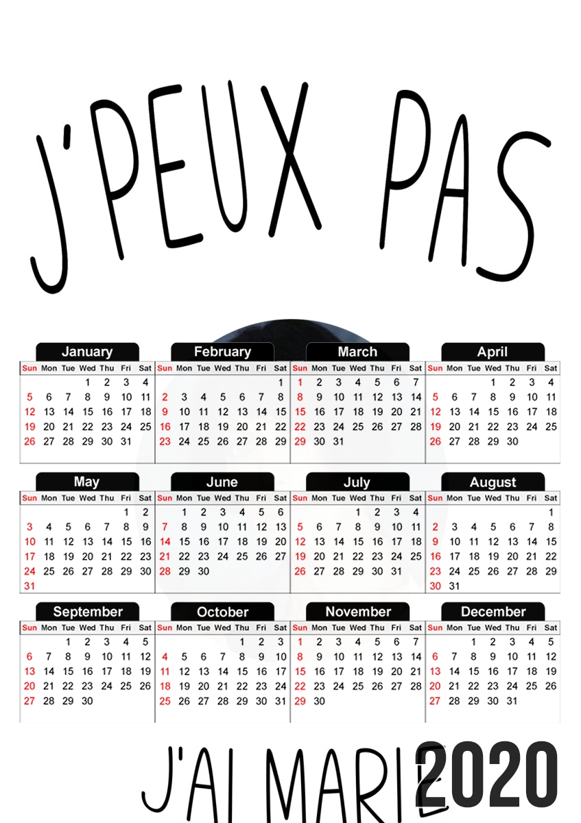  Je peux pas jai Marie Laforet for A3 Photo Calendar 30x43cm