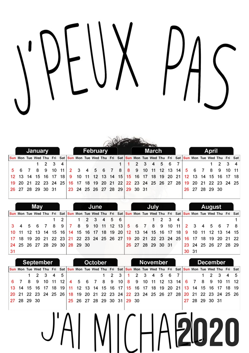  Je peux pas jai Michael Jackson for A3 Photo Calendar 30x43cm