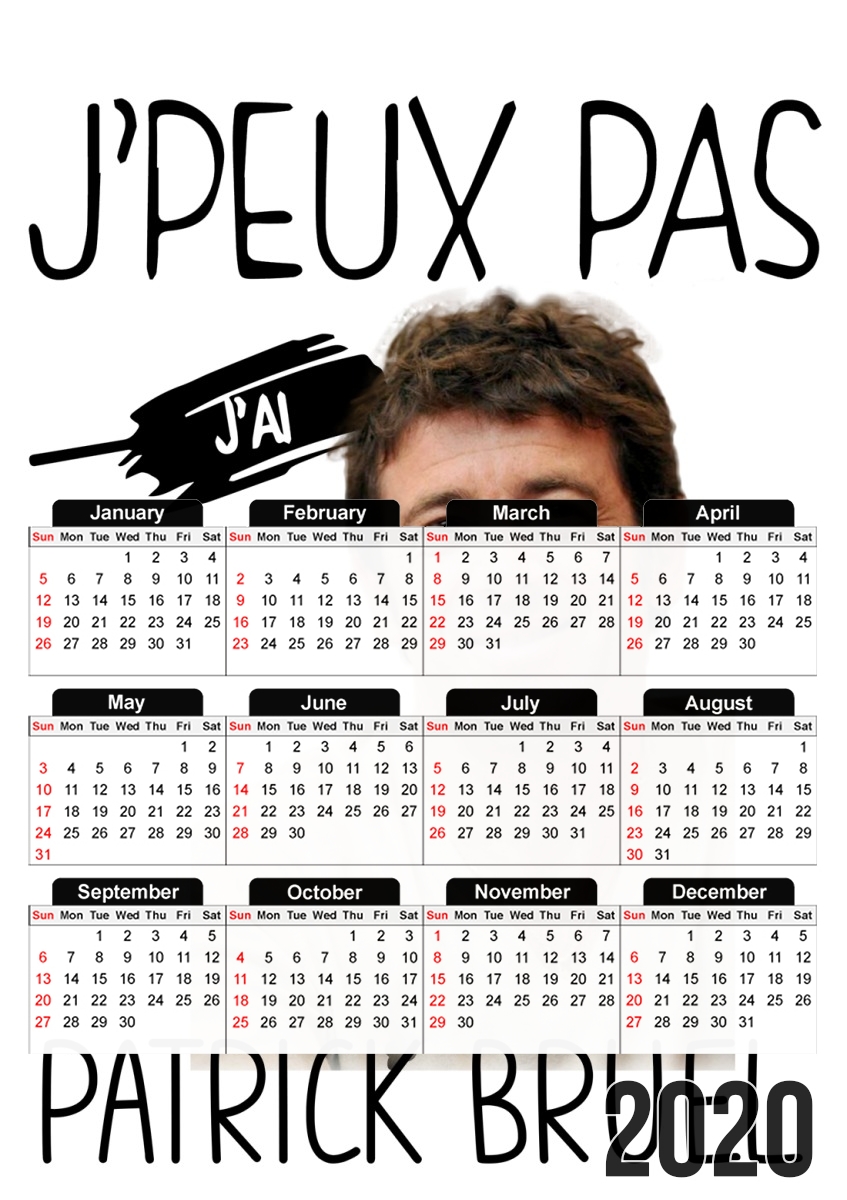  Je peux pas jai Patrick Bruel for A3 Photo Calendar 30x43cm