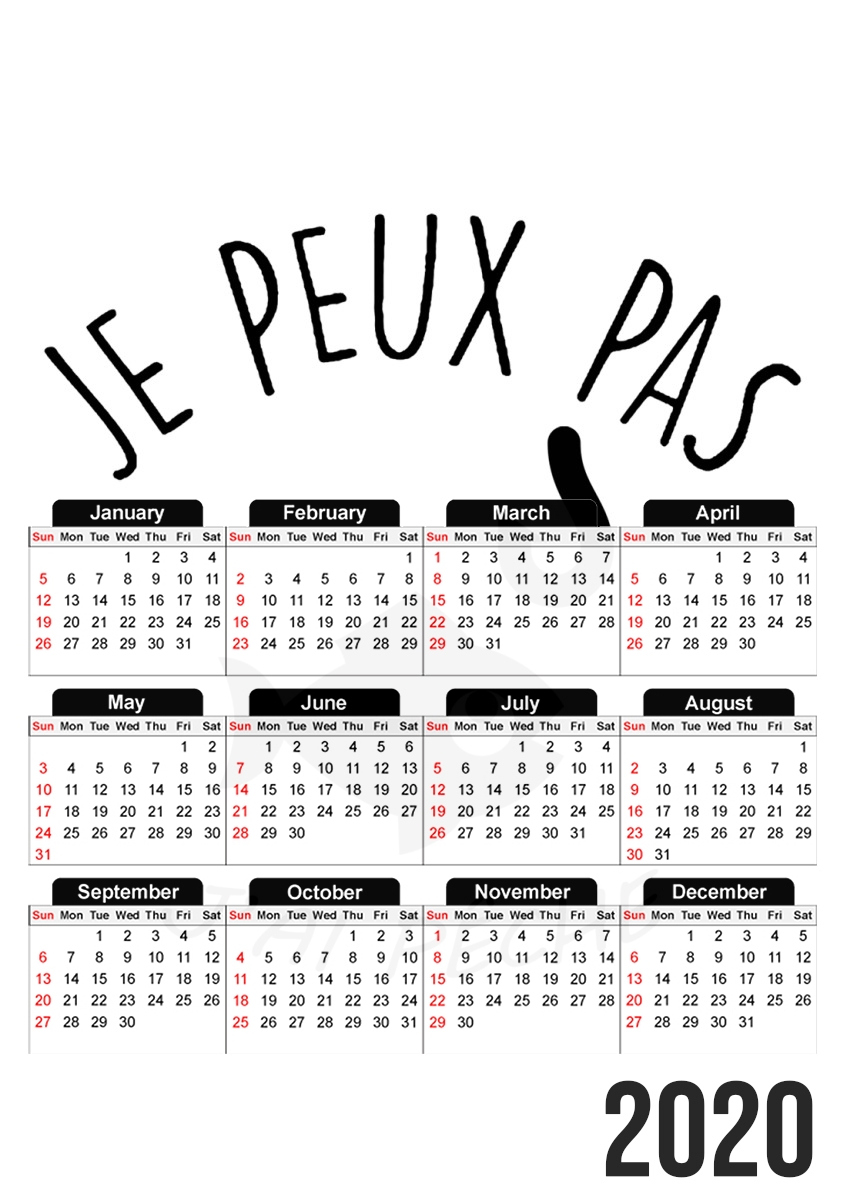  Je peux pas jai peche for A3 Photo Calendar 30x43cm