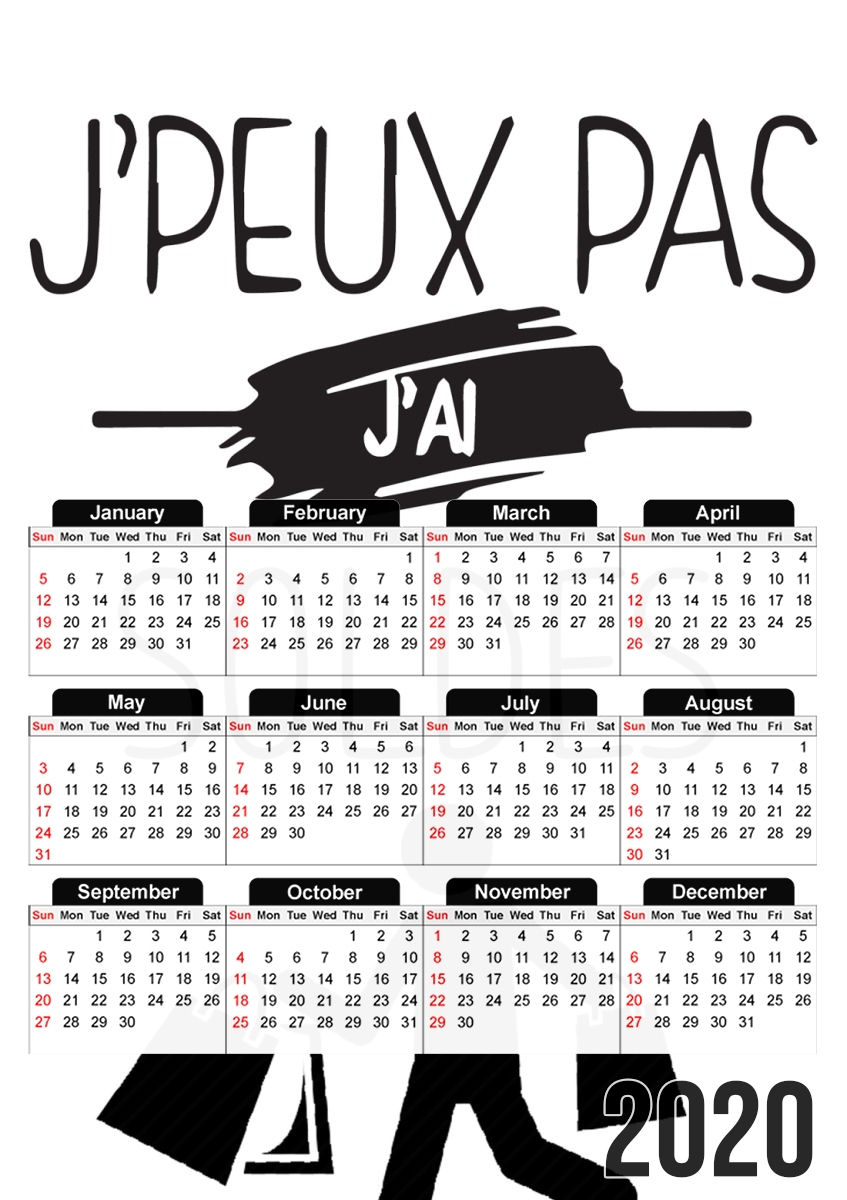  Je peux pas jai soldes for A3 Photo Calendar 30x43cm