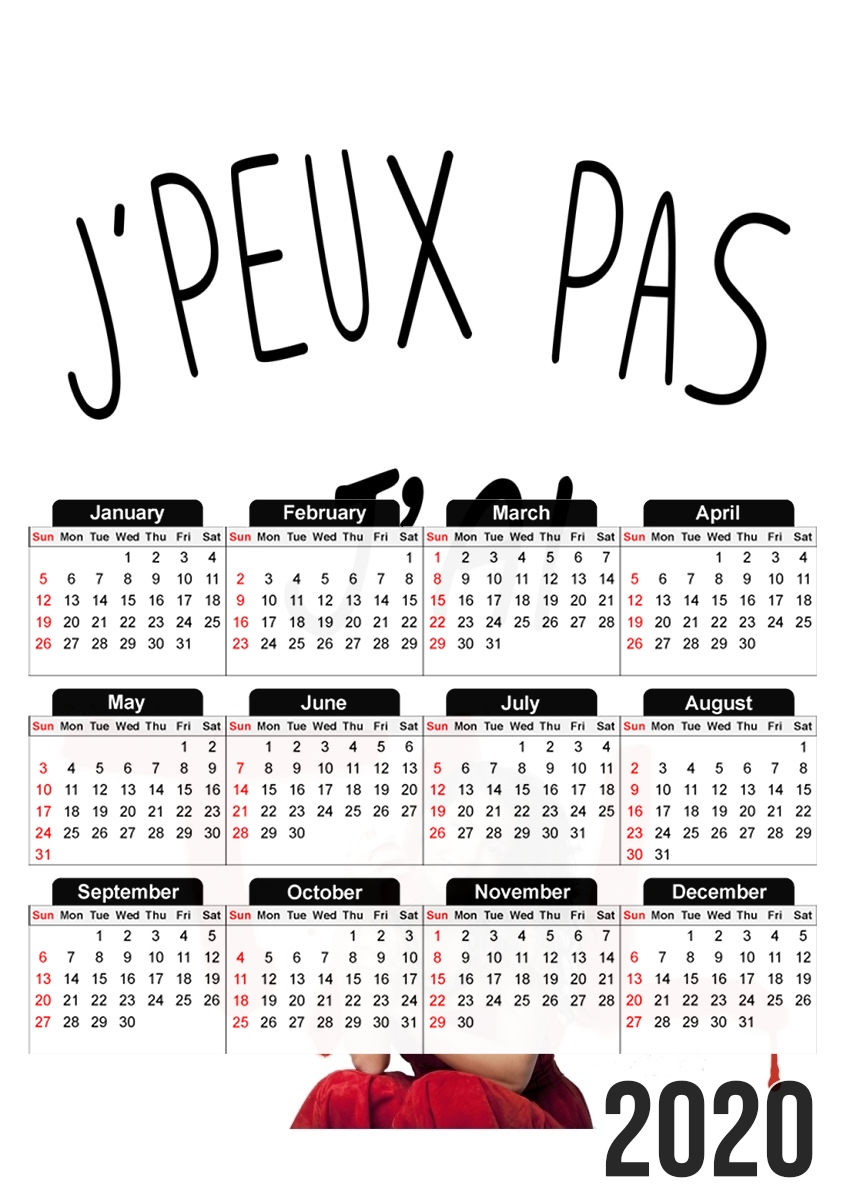  Je peux pas jai TAL for A3 Photo Calendar 30x43cm