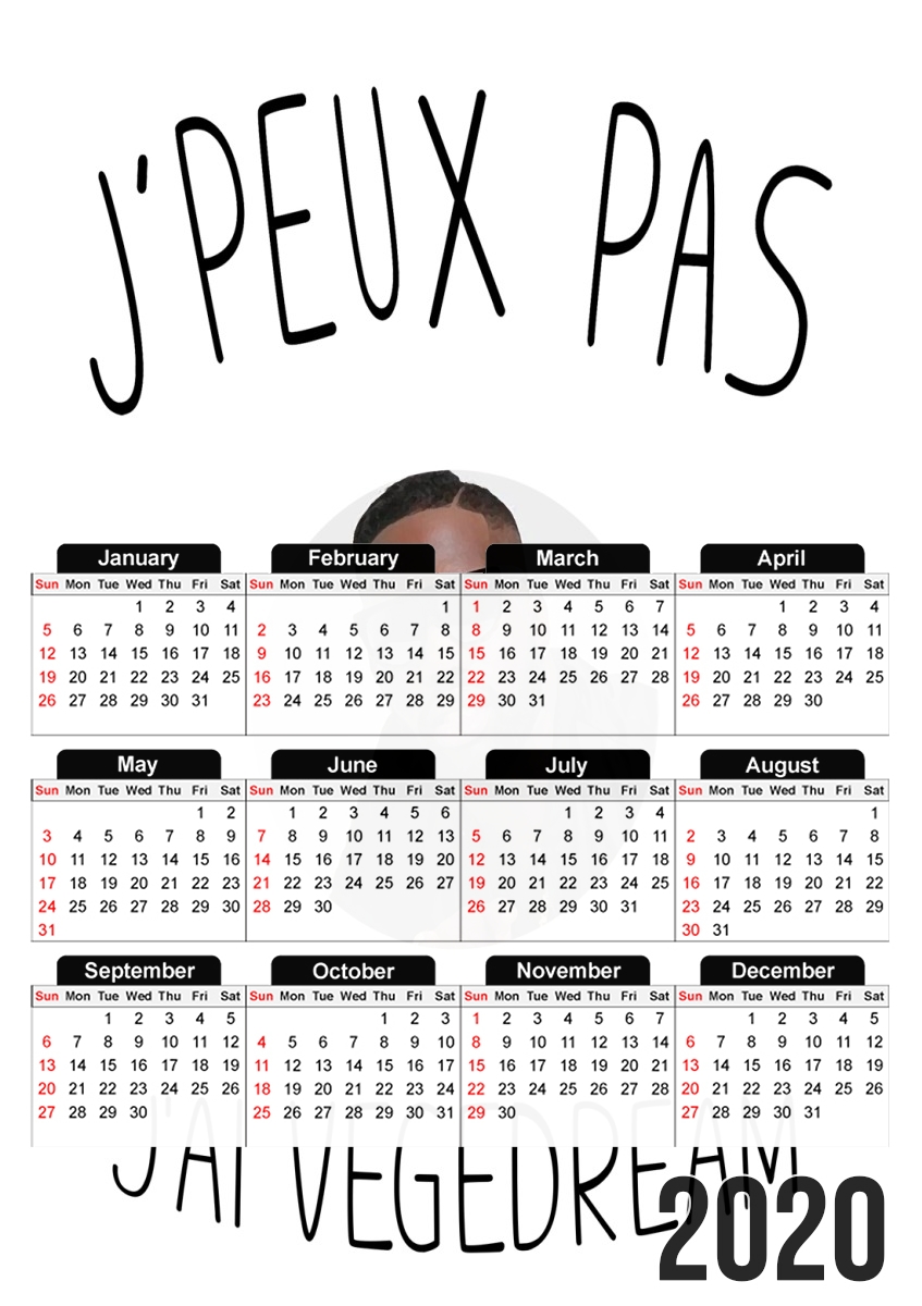  Je peux pas jai Vegedream for A3 Photo Calendar 30x43cm