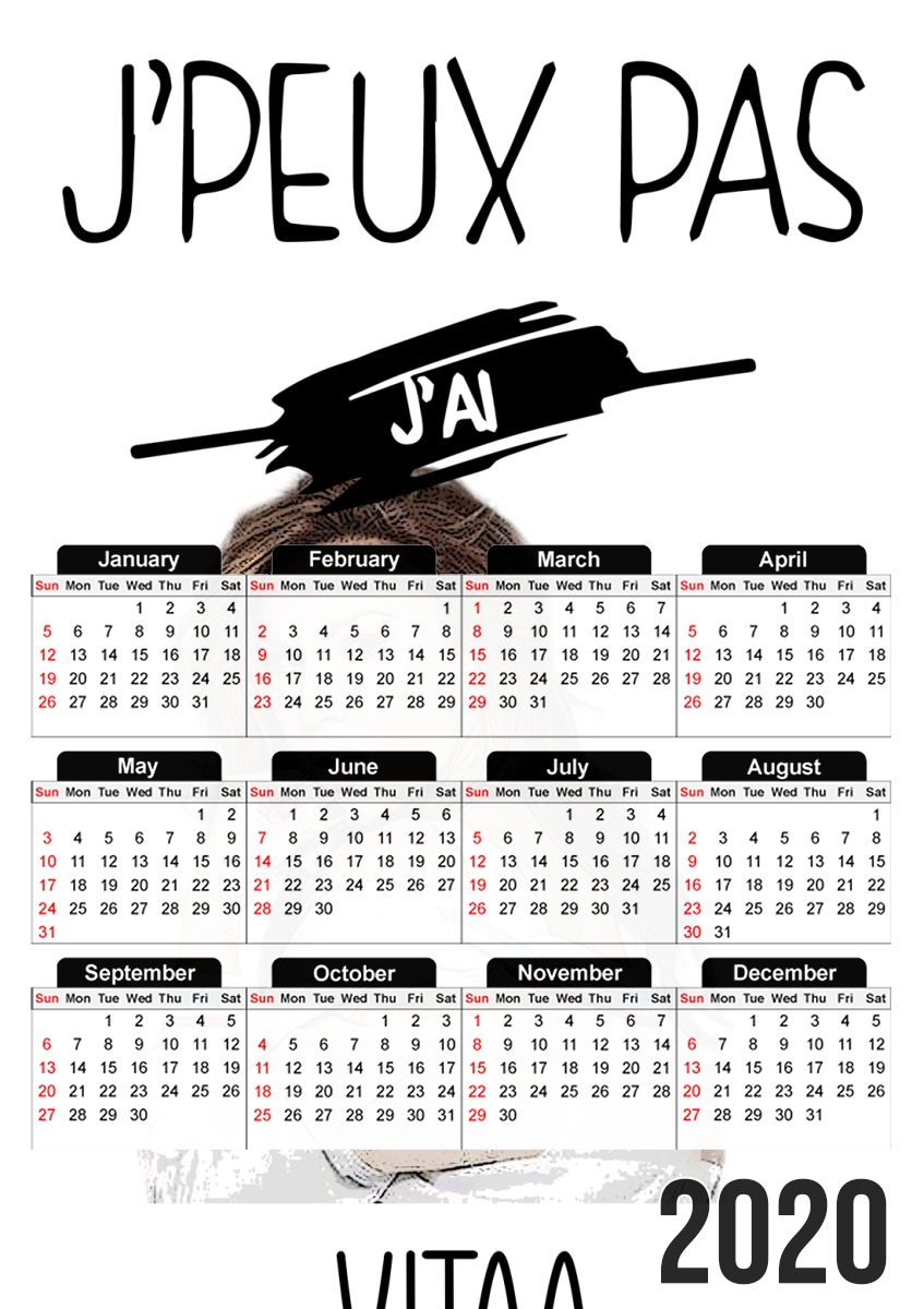  Je peux pas jai Vitaa for A3 Photo Calendar 30x43cm