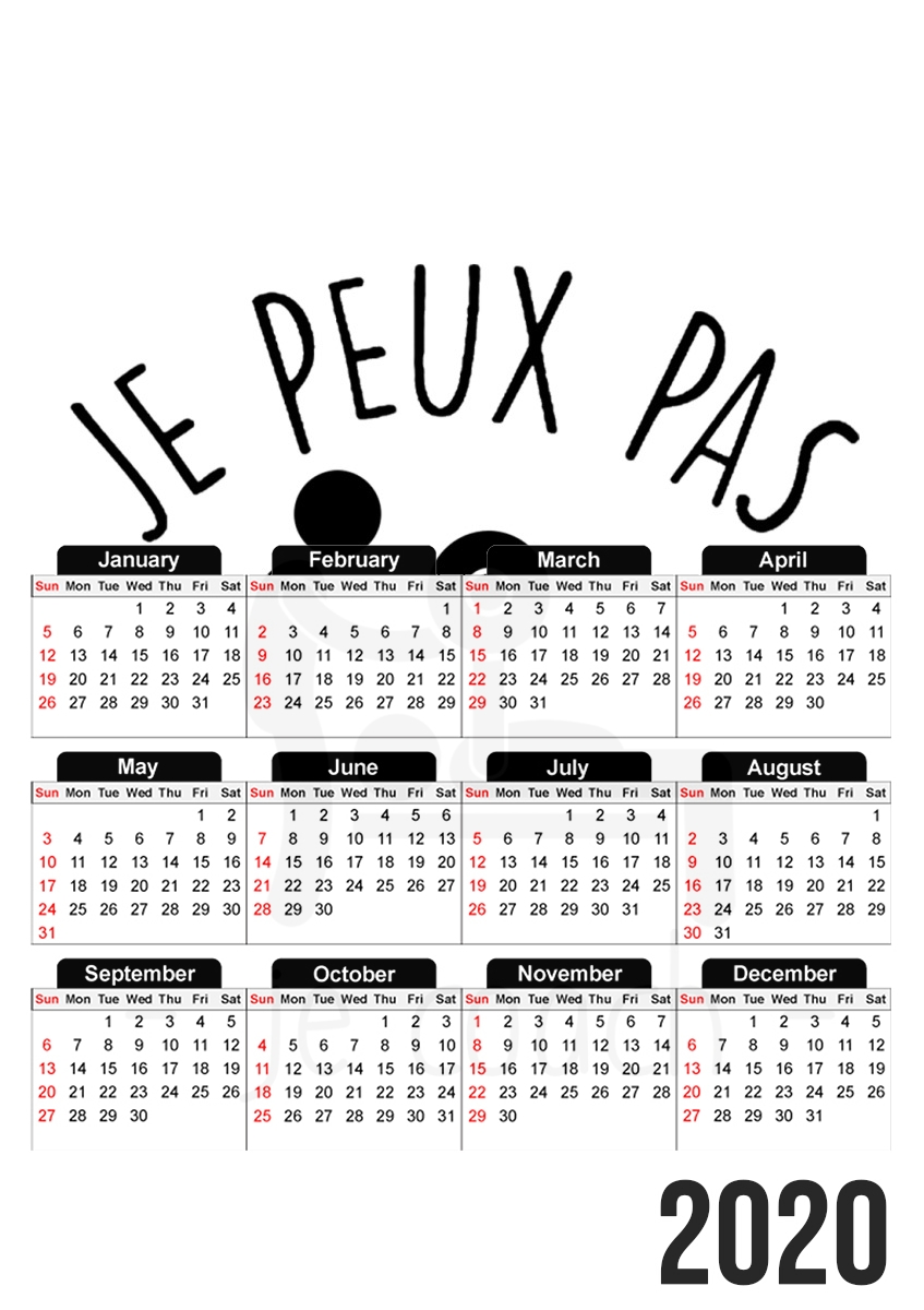  Je peux pas je coach for A3 Photo Calendar 30x43cm