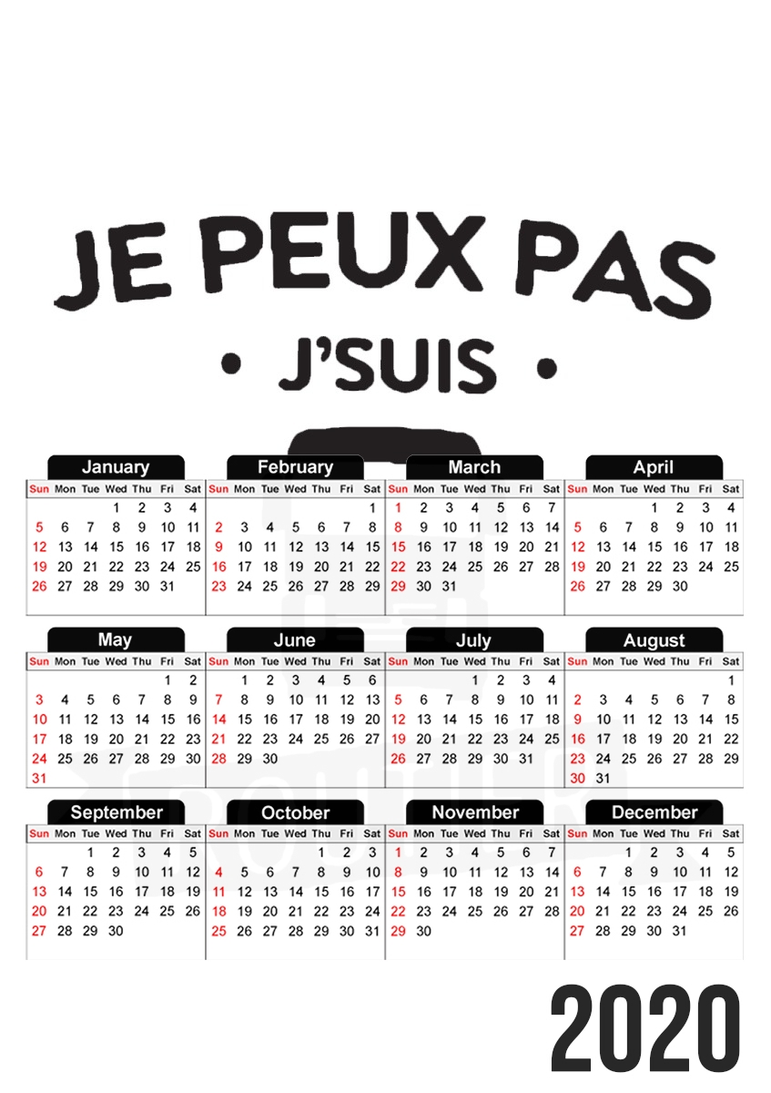  Je peux pas je suis routier for A3 Photo Calendar 30x43cm