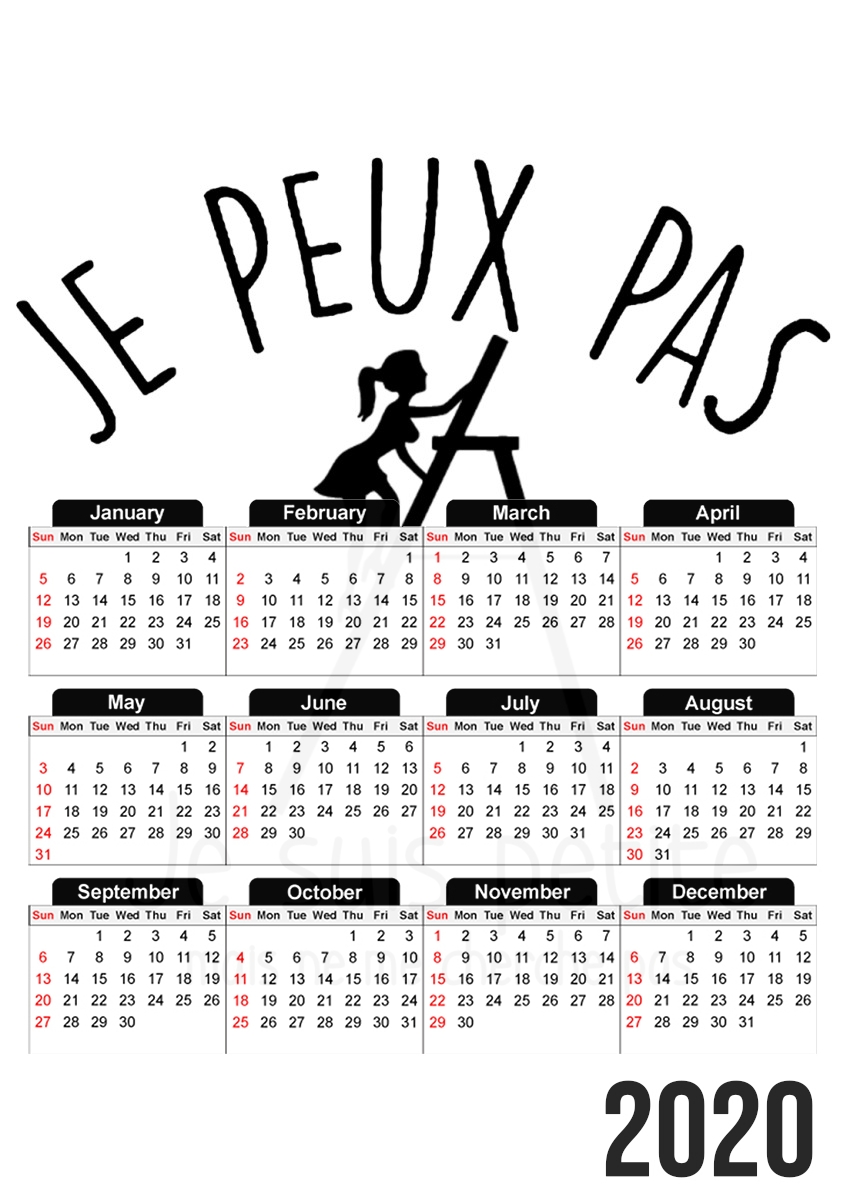  Je peux pas je suis trop petite for A3 Photo Calendar 30x43cm