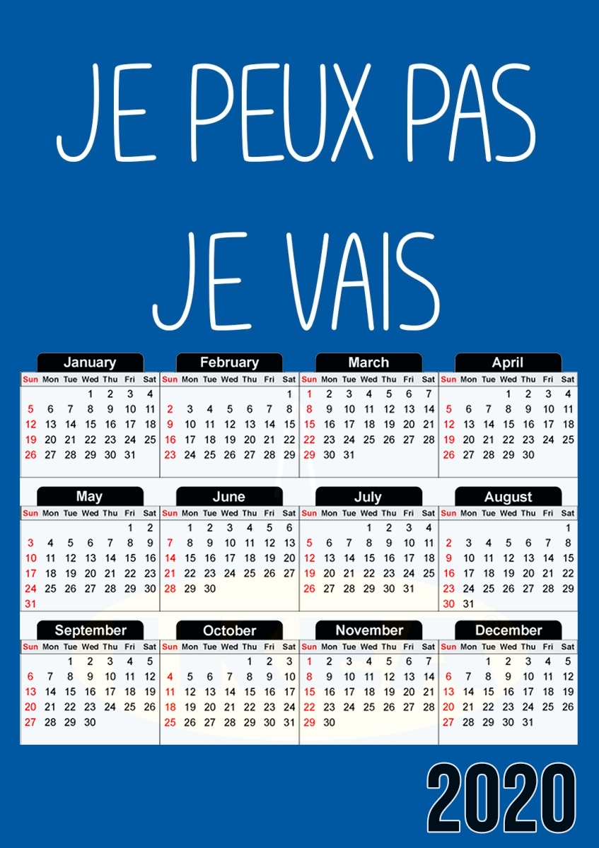  Je peux pas je vais a ikea for A3 Photo Calendar 30x43cm