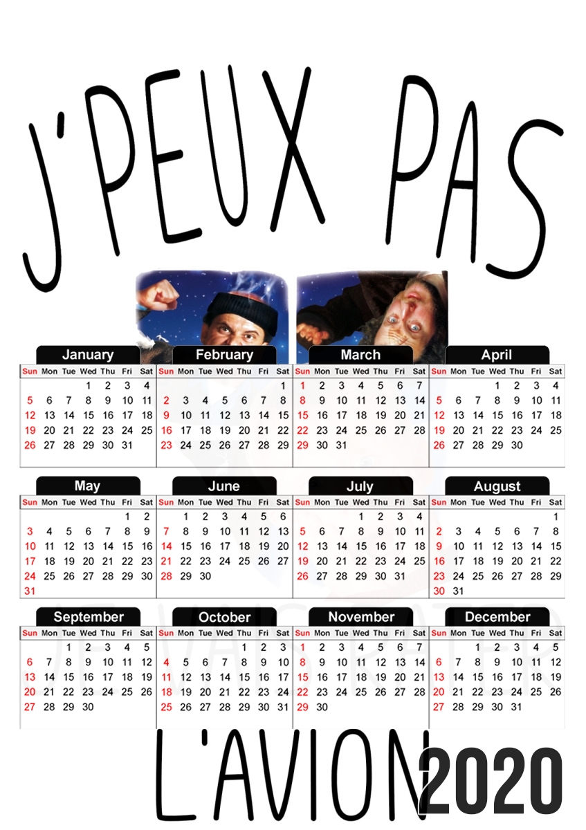  Je peux pas je vais rater lavion for A3 Photo Calendar 30x43cm