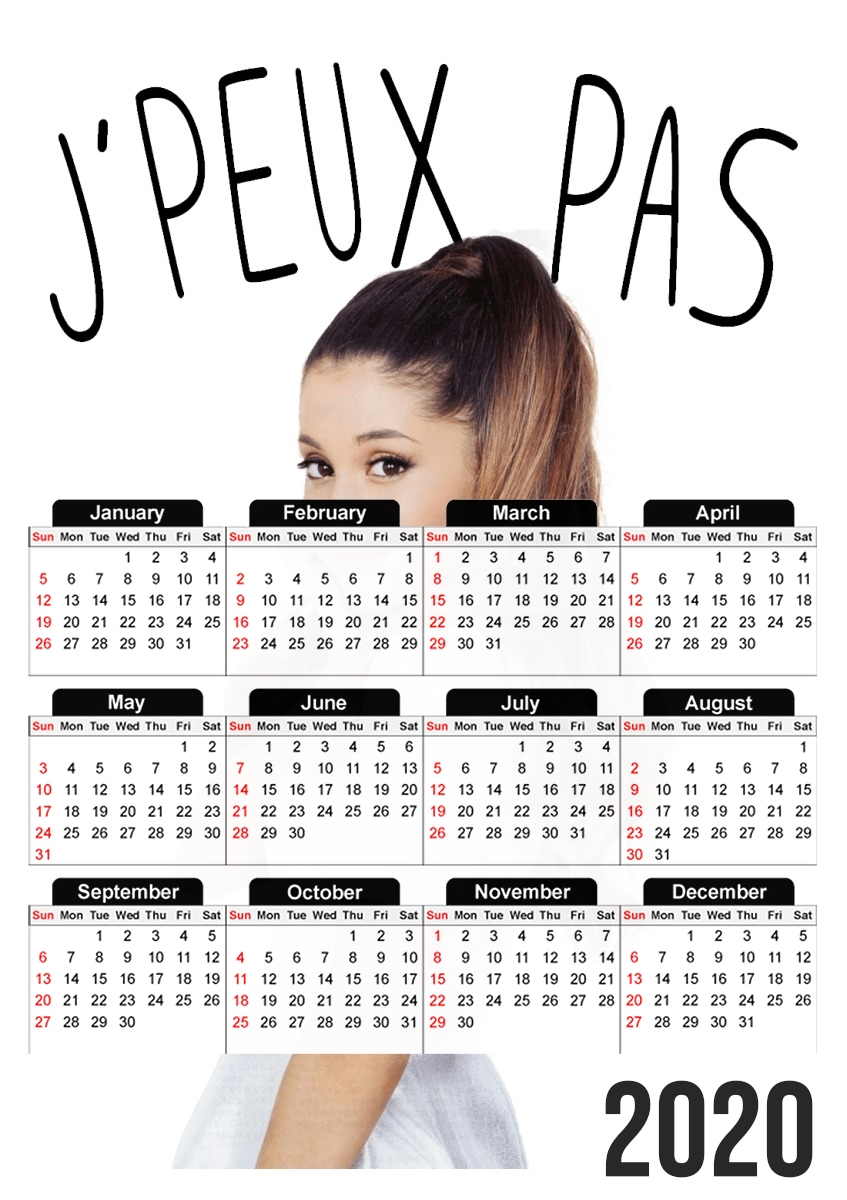  Je peux pas ya ariana for A3 Photo Calendar 30x43cm