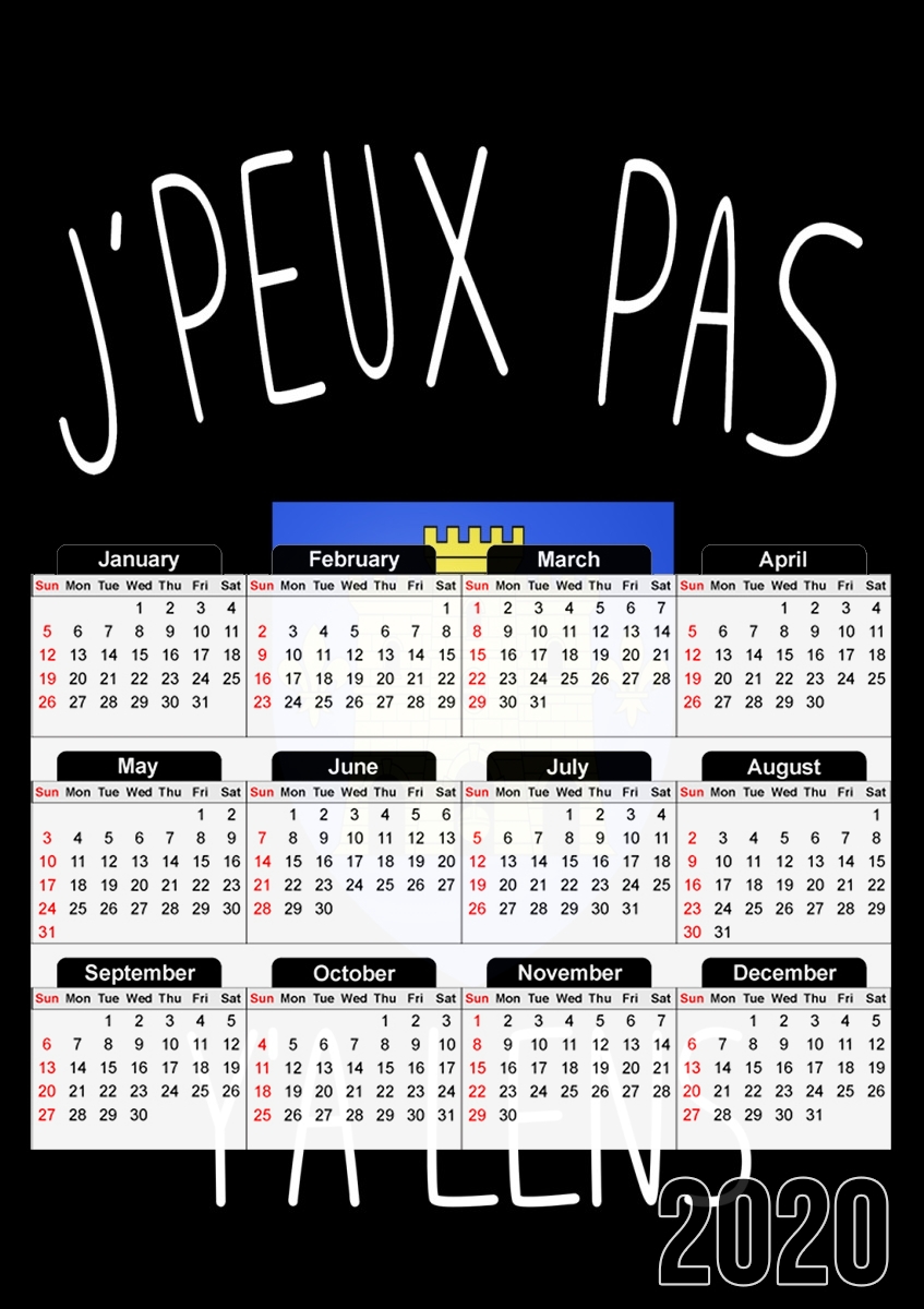  Je peux pas ya lens for A3 Photo Calendar 30x43cm