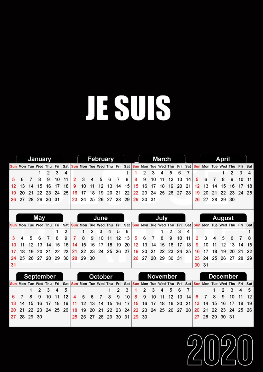  Je suis une blouse blanche for A3 Photo Calendar 30x43cm