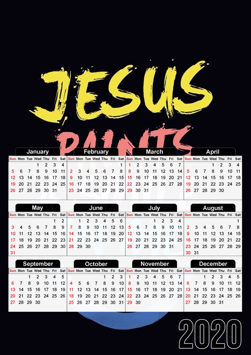  Jesus paints a smile in me Bible for A3 Photo Calendar 30x43cm