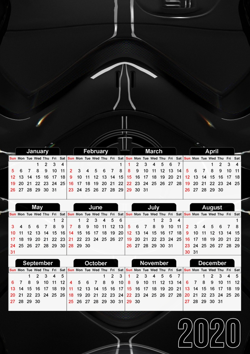  Jet Black One for A3 Photo Calendar 30x43cm