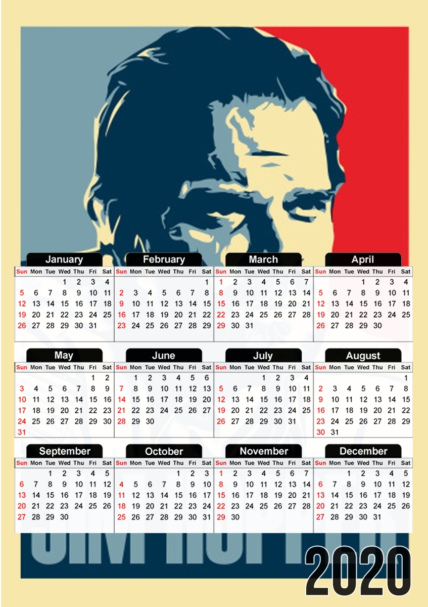  Jim Hopper President for A3 Photo Calendar 30x43cm