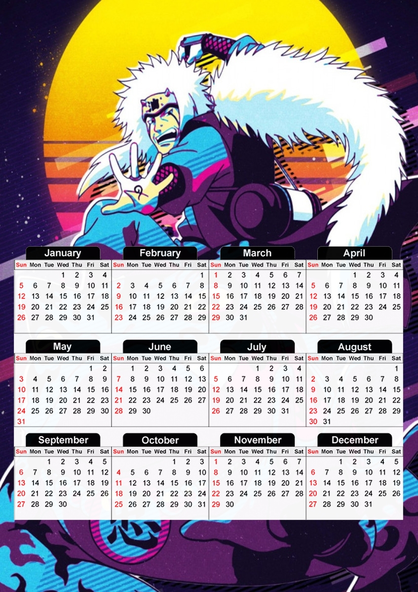  Jiraya x Gamabunta for A3 Photo Calendar 30x43cm