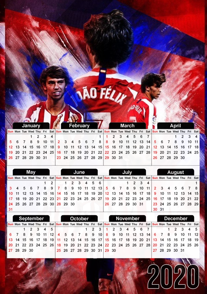  Joao Felix Painting ART for A3 Photo Calendar 30x43cm