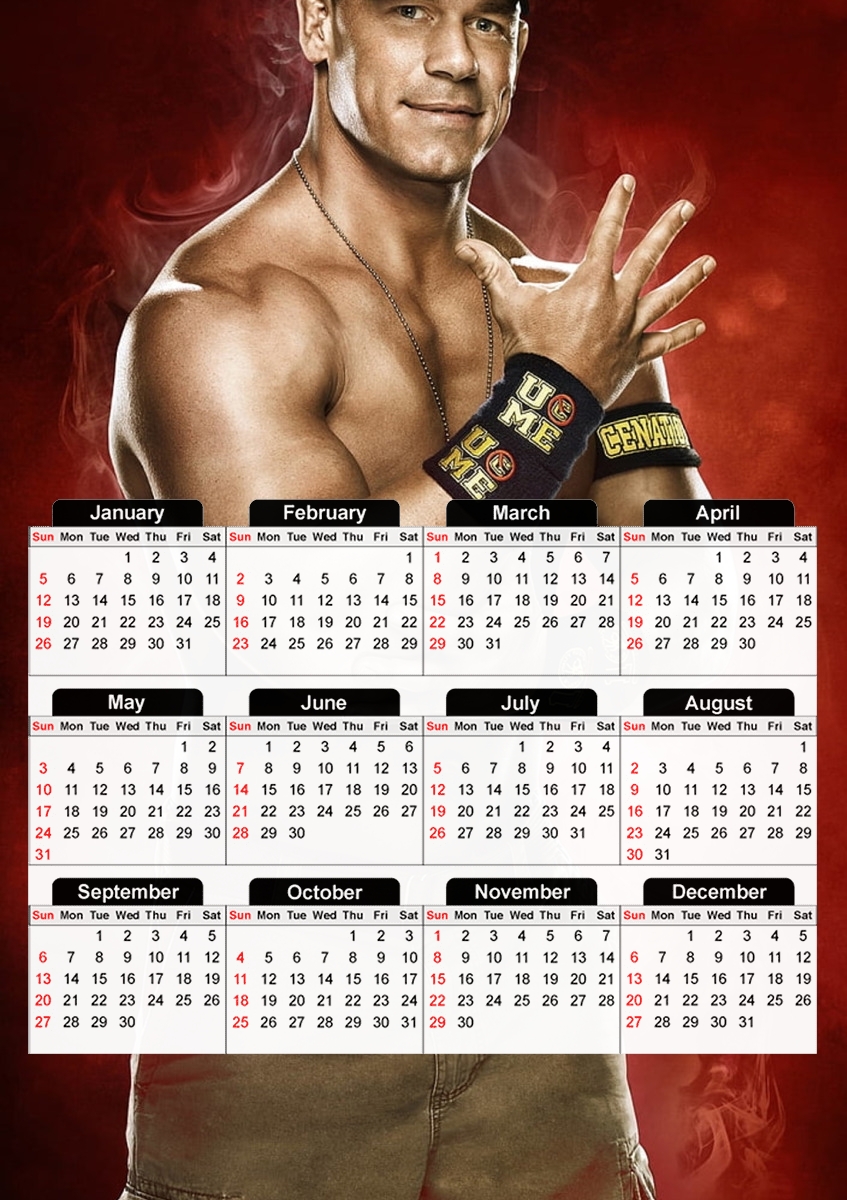  John Cena for A3 Photo Calendar 30x43cm