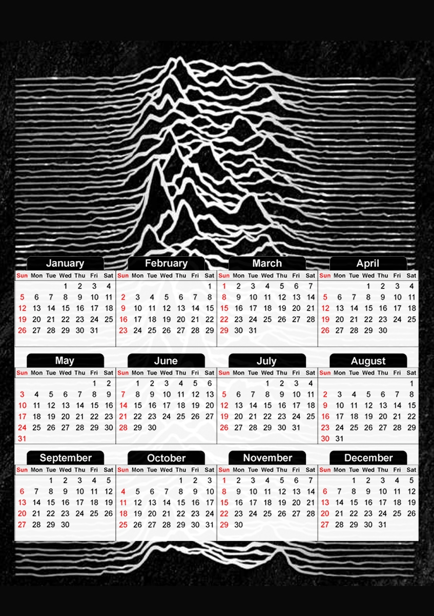  Joy division for A3 Photo Calendar 30x43cm