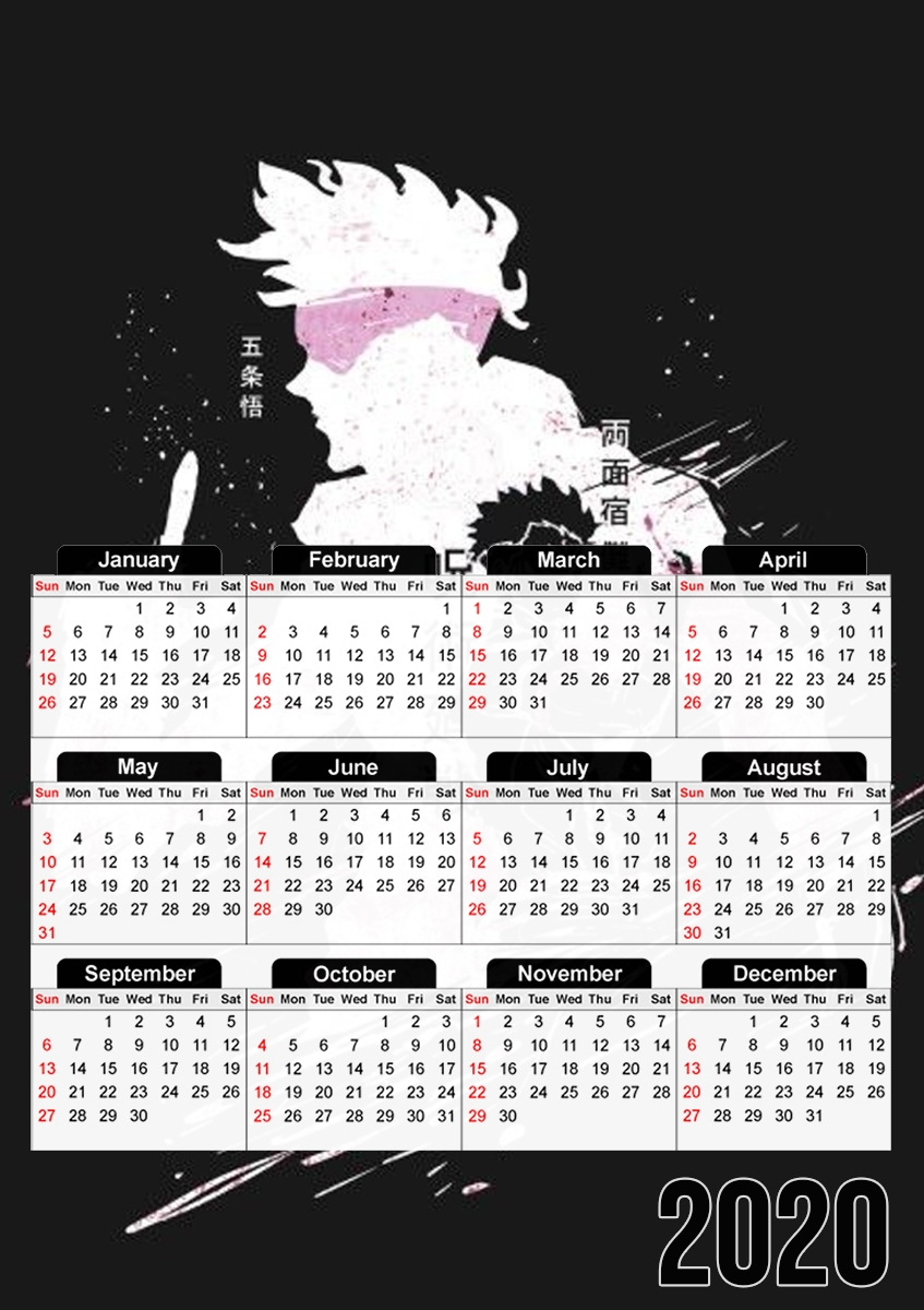  Jujutsu Kaisen Sorcery fight for A3 Photo Calendar 30x43cm