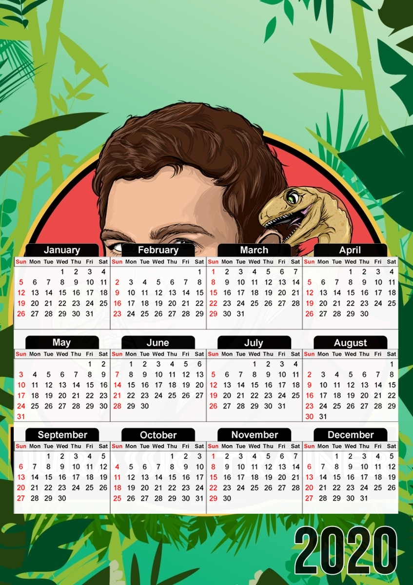  Jurassic Trainer for A3 Photo Calendar 30x43cm