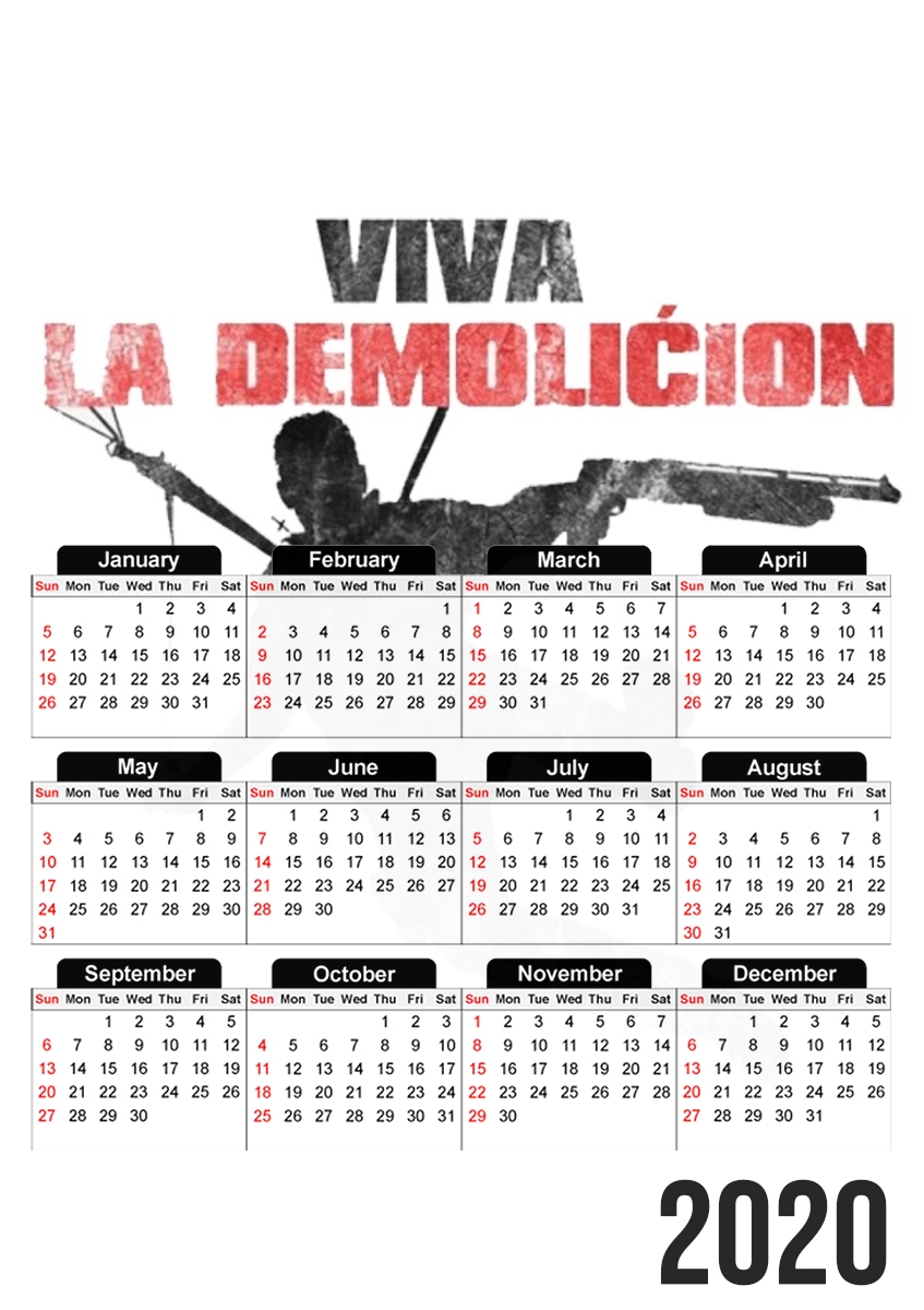  Just Cause Viva La Demolition for A3 Photo Calendar 30x43cm