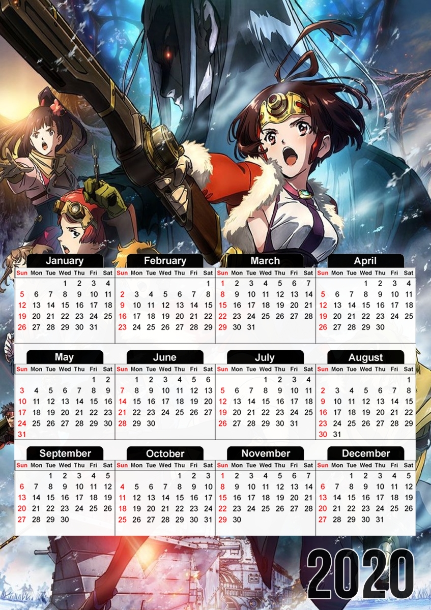  Kabaneri for A3 Photo Calendar 30x43cm