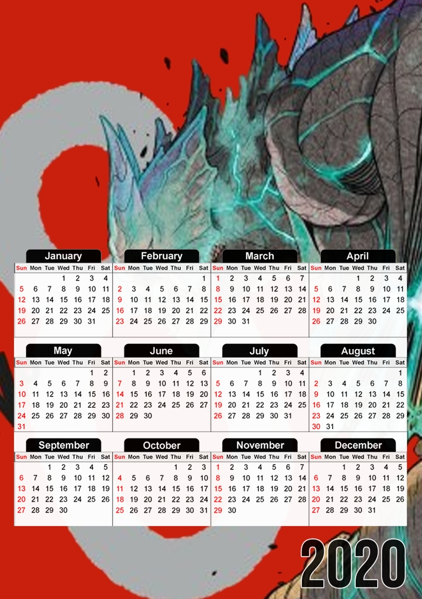  Kaiju Number 8 for A3 Photo Calendar 30x43cm