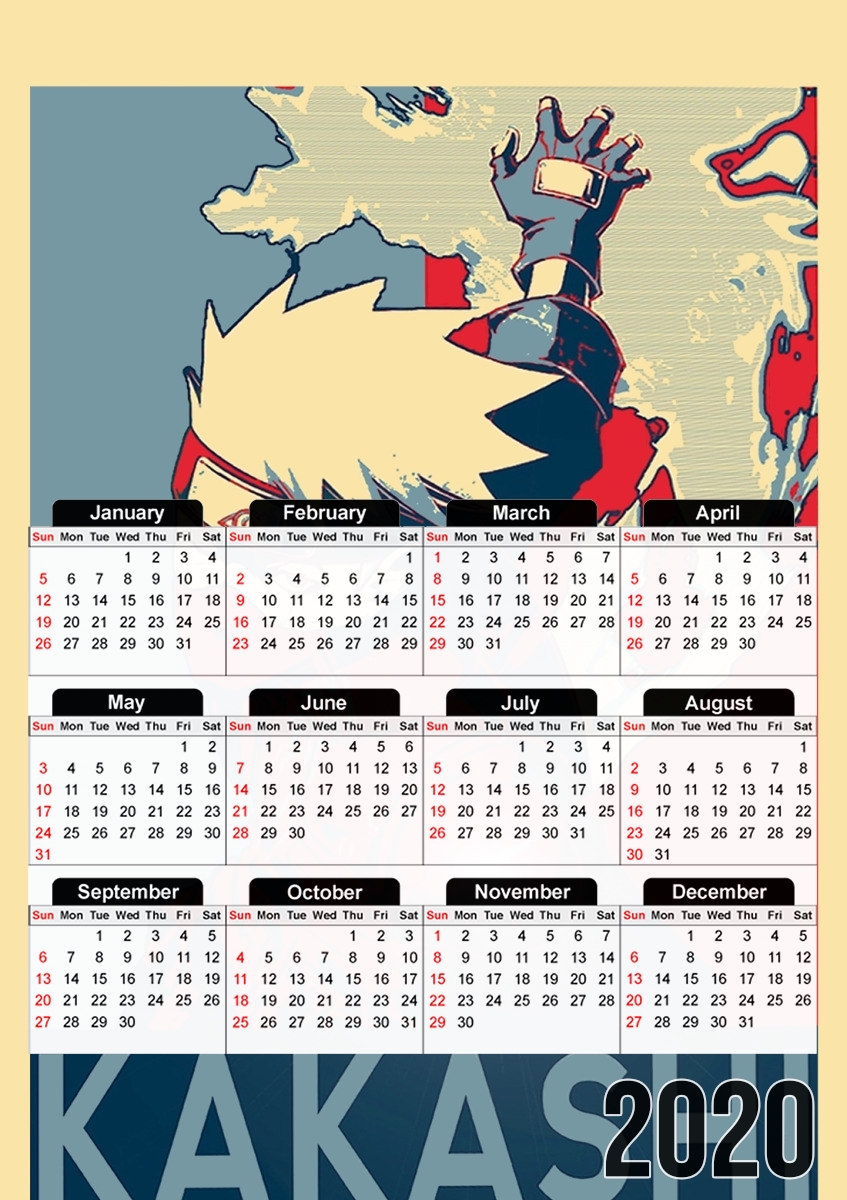  Kakashi Propaganda for A3 Photo Calendar 30x43cm