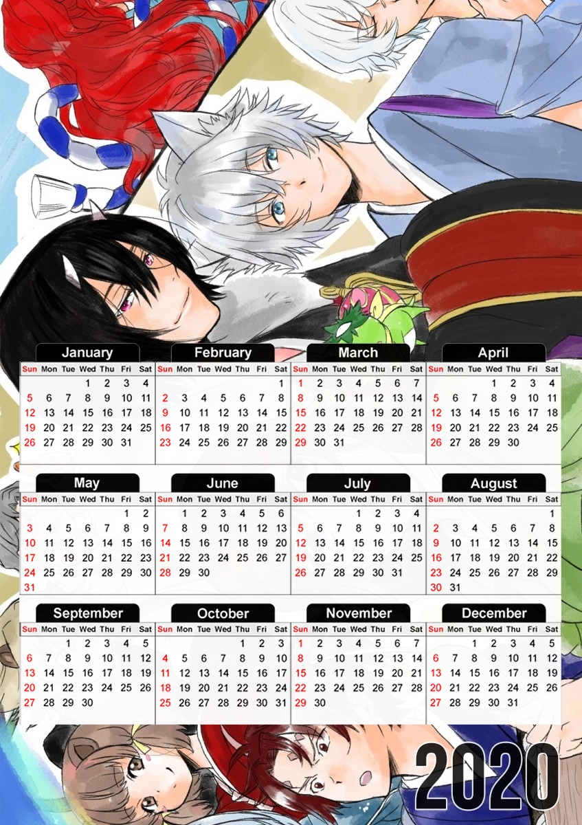  Kakuriyo no yadomeshi for A3 Photo Calendar 30x43cm