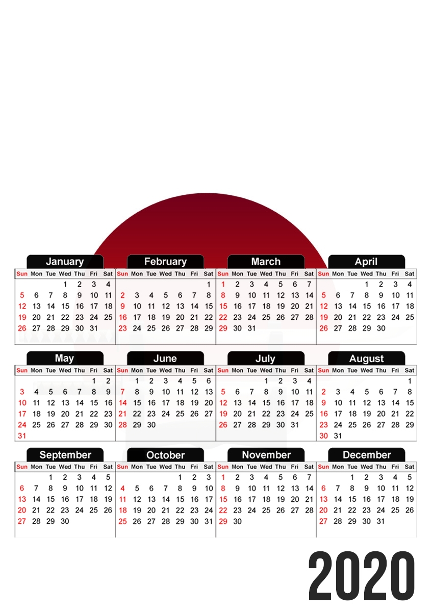  Katana Japan Traditionnal for A3 Photo Calendar 30x43cm